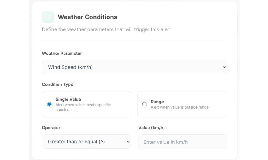 Extreme weather dashboard feature 2
