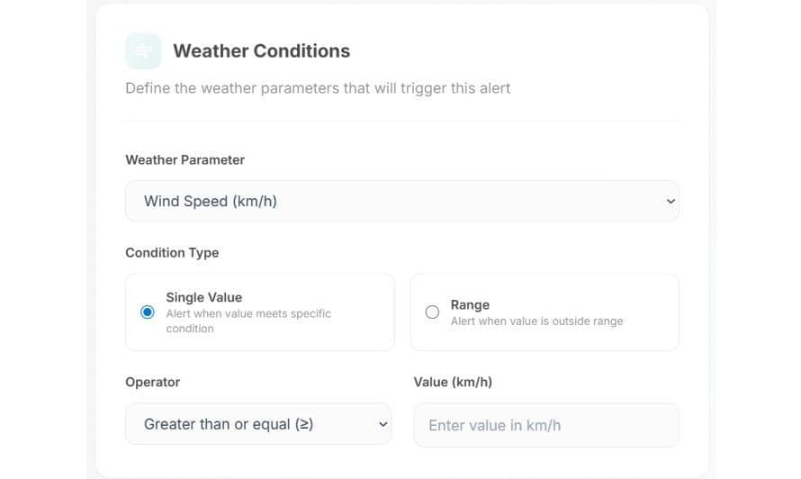 Extreme weather dashboard
