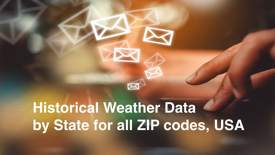 Historical Weather Data by State for all ZIP codes, USA