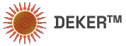 DEKER logo